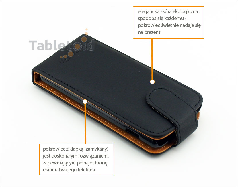 Elegancki pokrowiec na telefon Samsung S8600 Wave 3